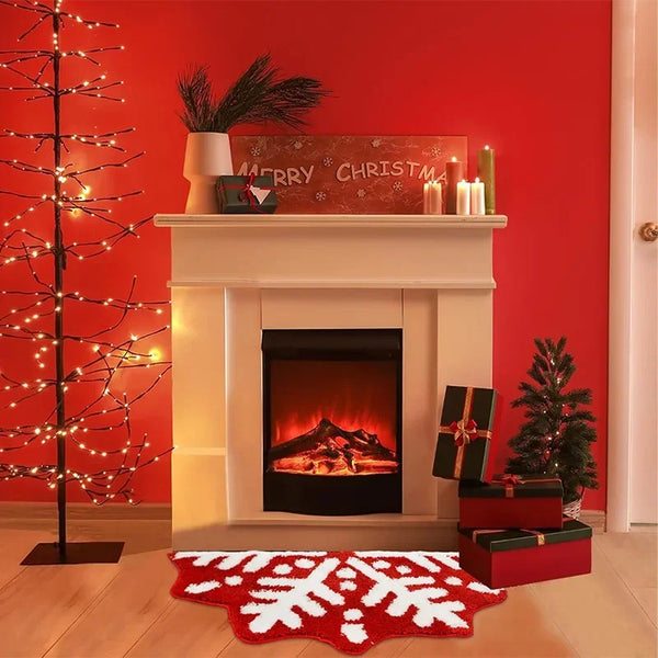 Cozy Christmas Snowflake Mat