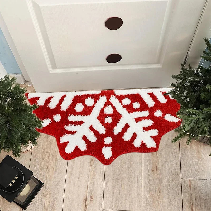 Cozy Christmas Snowflake Mat