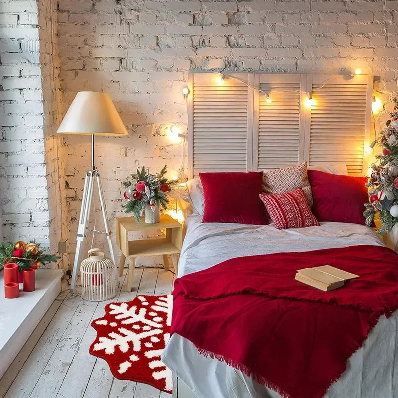Cozy Christmas Snowflake Mat