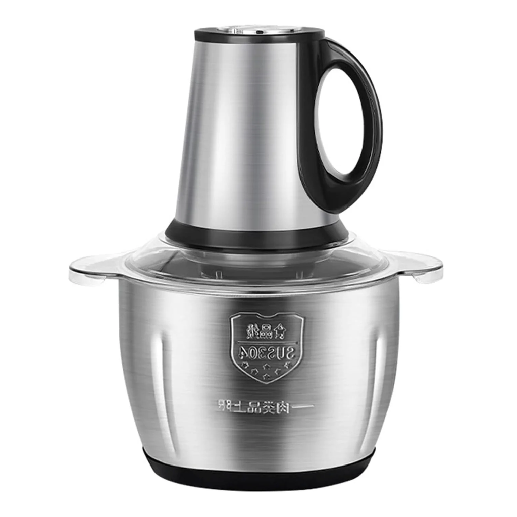 Tocător Electric Multifuncțional de 1.000W cu Bol de Inox 3L