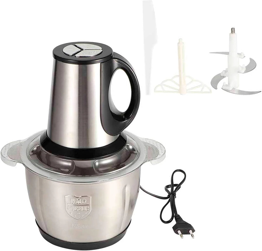 Tocător Electric Multifuncțional de 1.000W cu Bol de Inox 3L