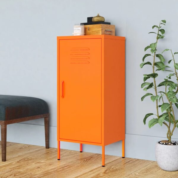 Dulap de depozitare, portocaliu, 42,5x35x101,5 cm, oțel