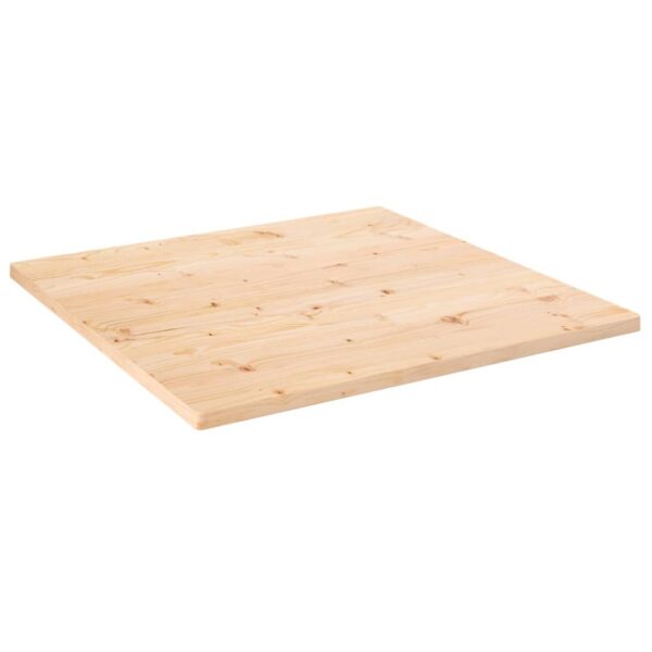 Blat de masă, 80x80x2,5 cm, lemn masiv de pin, pătrat