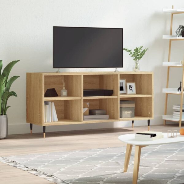 Comodă TV, stejar sonoma, 103,5x30x50 cm, lemn compozit
