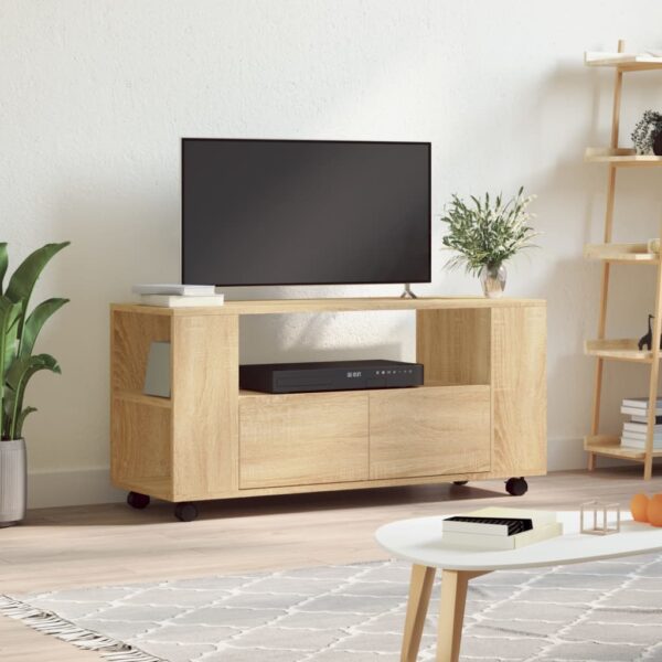 Comodă TV, stejar sonoma, 102x34,5x43 cm, lemn prelucrat