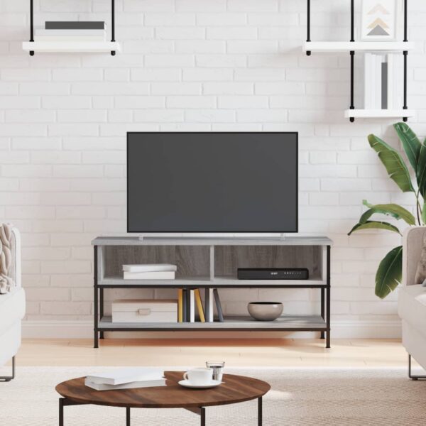 Dulap TV, gri sonoma, 100x35x45 cm, lemn prelucrat